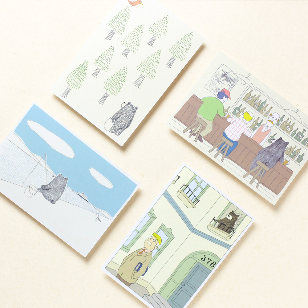 4 sets of Postcard (A)